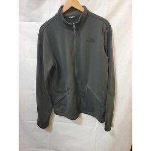 The North Face Fleece Jacket Mens Medium Charcoal Gray Long Sleeve Full Zip